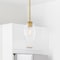 Designers Fountain Summer Jazz 60 Watt 1-Light Brushed Gold Transitional Pendant Light with Clear Glass Shade D310M-5P-BG - alternate 5